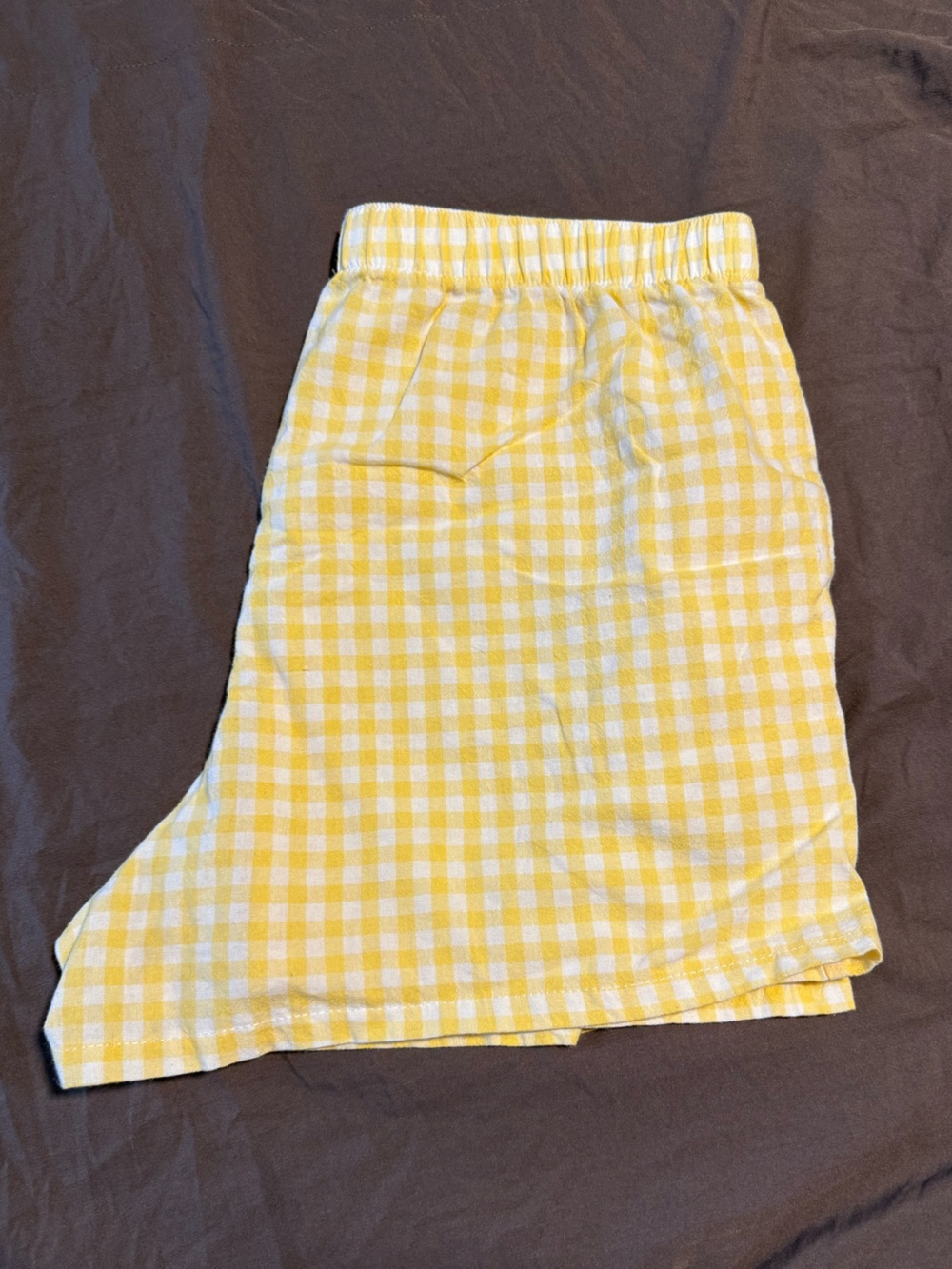 Amazon Yellow and White Gingham Girls' Skirt